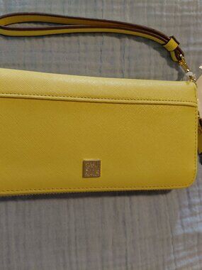 NWT Anne Klein Yellow Wristlet